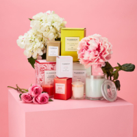 glass house candles floral mothers day editorial