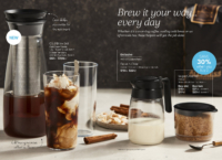 cold brew coffee tupperware brochure spread
